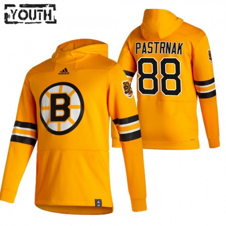 Lasten NHL Boston Bruins David Pastrnak 88 2020-2021 Reverse Retro Pullover Hooded Sweatshirt